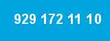929 172 11 10 929 172 11 10